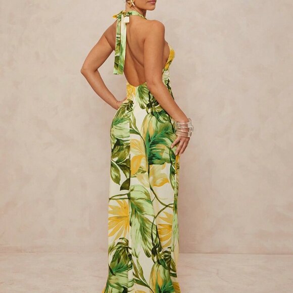 White Boho Women's Beach Vacation High-End Dress - Picture 3 of 7